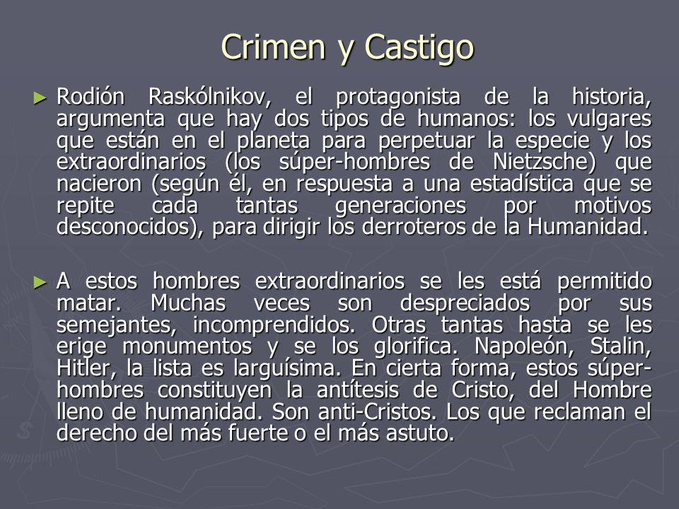 Crimen y Castigo