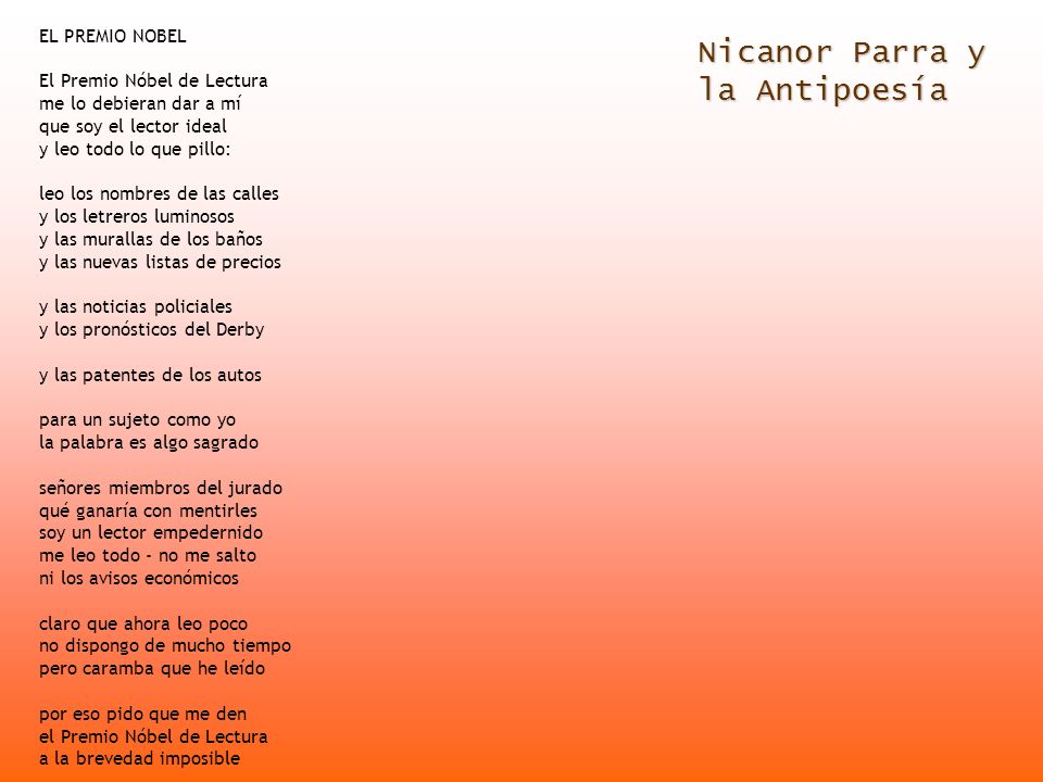 Nicanor Parra y la Antipoesía