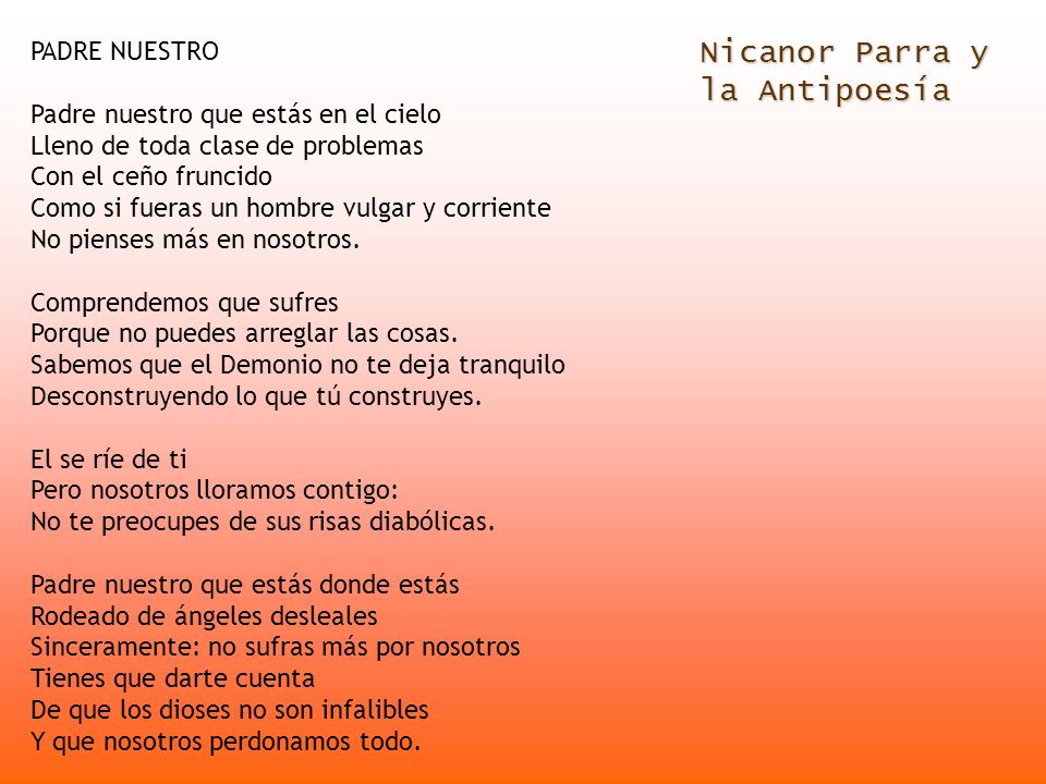 Nicanor Parra y la Antipoesía