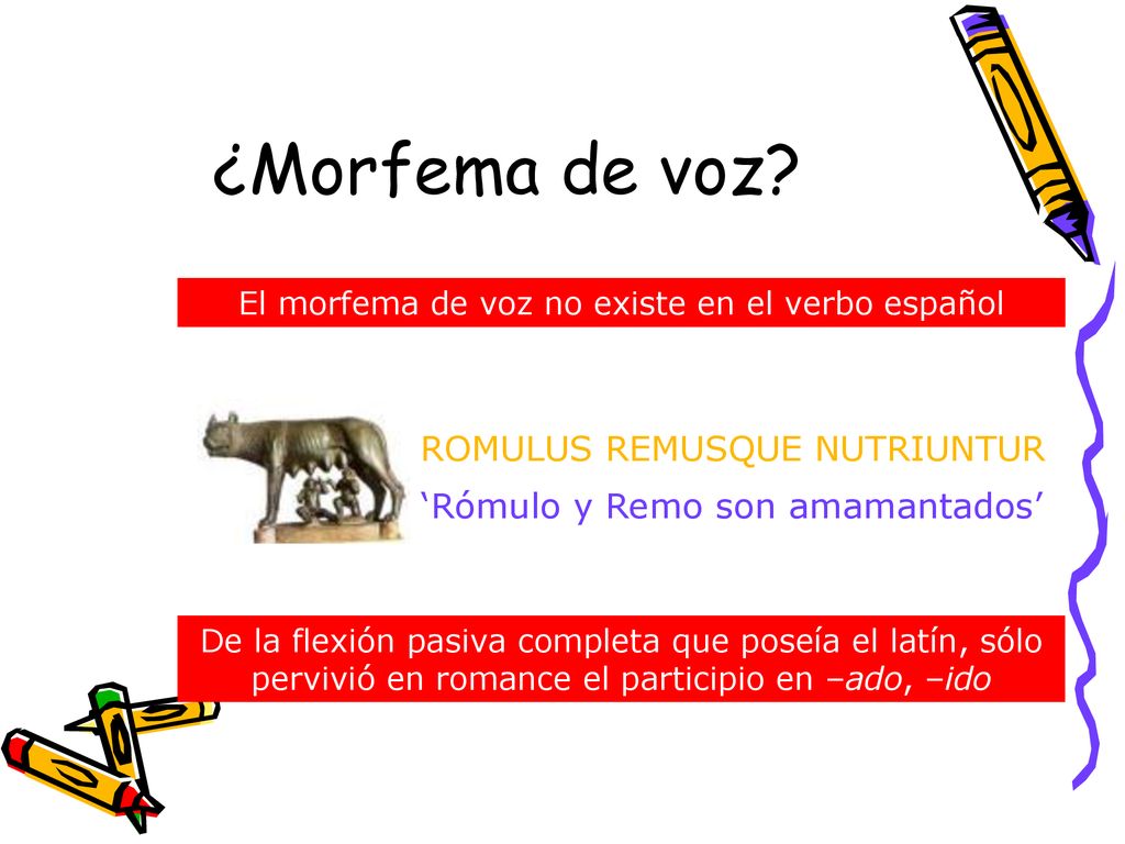 El morfema de voz no existe en el verbo español