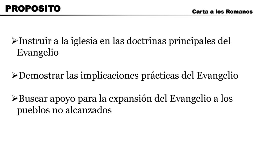 Instruir a la iglesia en las doctrinas principales del Evangelio