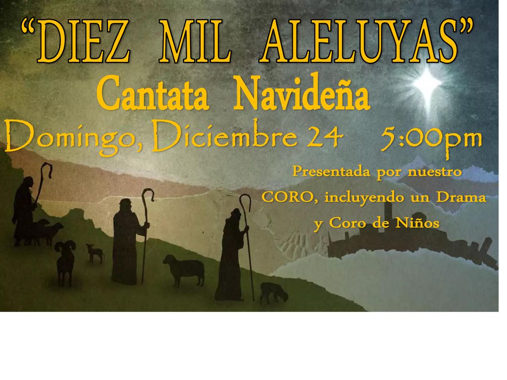 Presentada por nuestro CORO, incluyendo un Drama