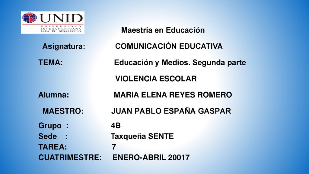 Maestría en Educación Asignatura: COMUNICACIÓN EDUCATIVA. TEMA: Educación y Medios. Segunda parte.