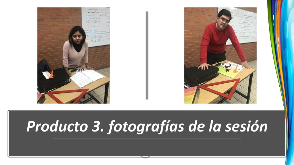 Producto 3. fotografías de la sesión