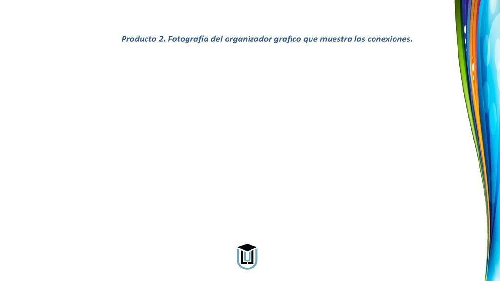 Producto 2. Fotografía del organizador grafico que muestra las conexiones.