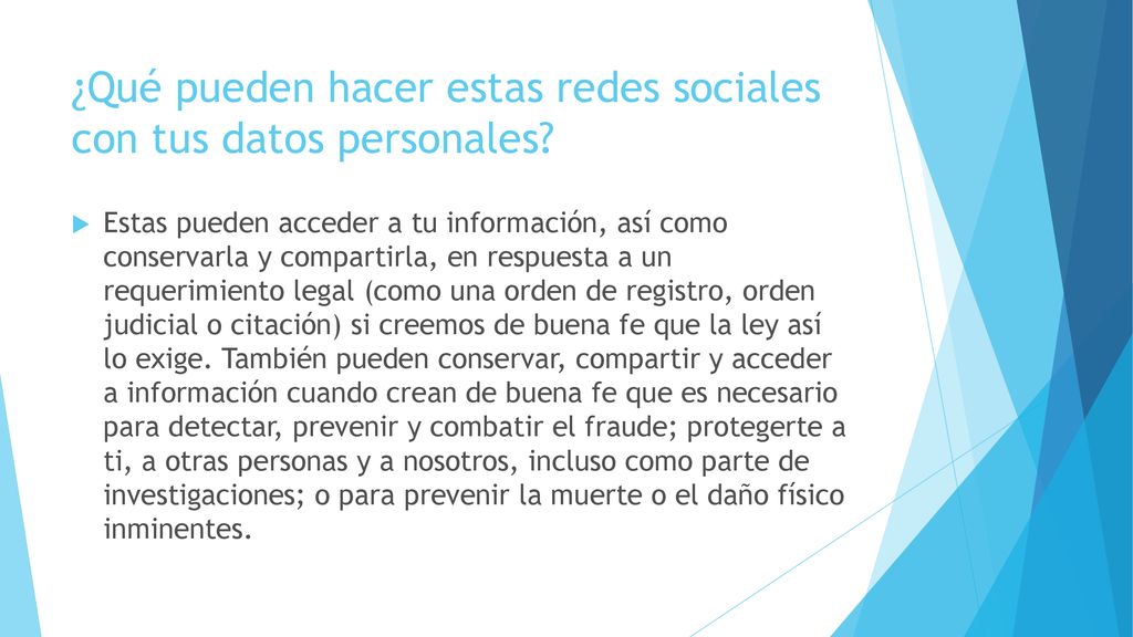 ¿Qué pueden hacer estas redes sociales con tus datos personales
