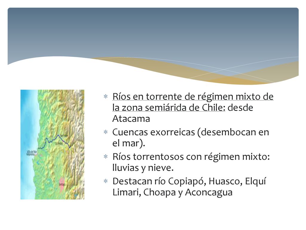 Ríos en torrente de régimen mixto de la zona semiárida de Chile: desde Atacama