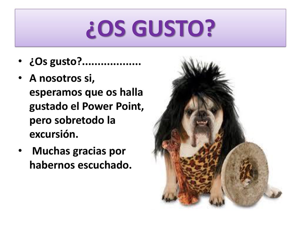 ¿OS GUSTO ¿Os gusto A nosotros si, esperamos que os halla gustado el Power Point, pero sobretodo la excursión.