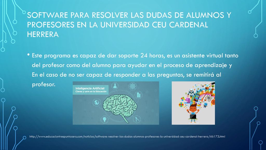 Software para resolver las dudas de alumnos y profesores en la Universidad CEU Cardenal Herrera