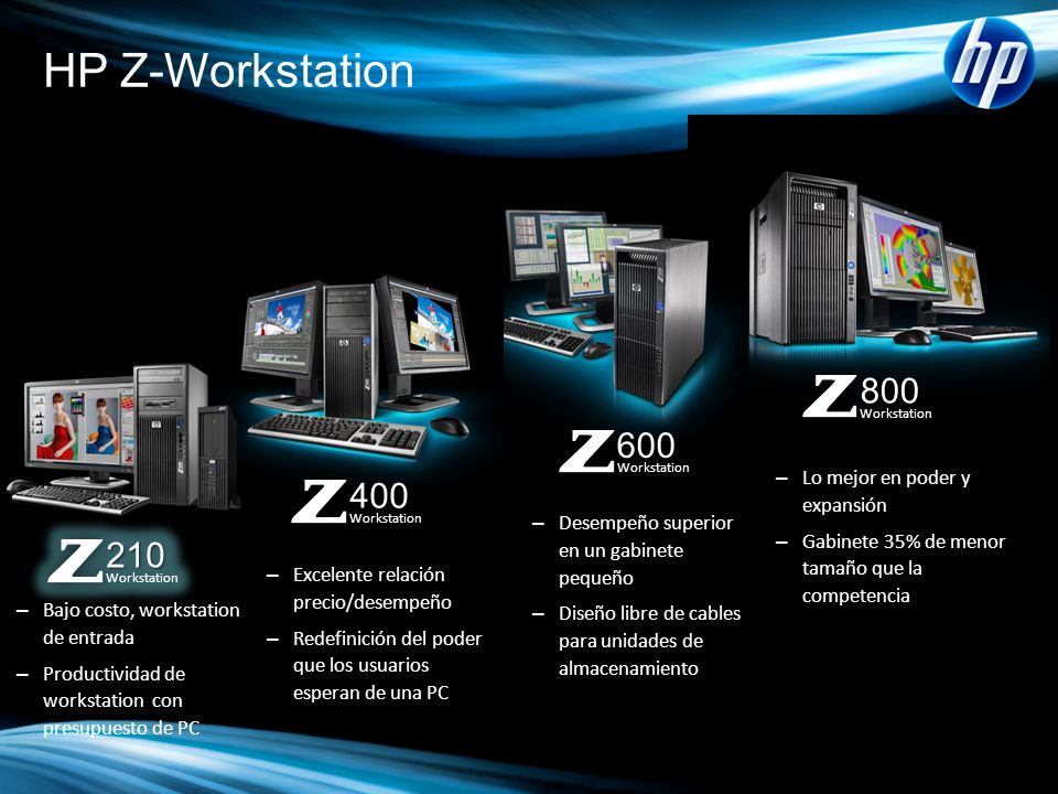 HP Z-Workstation Lo mejor en poder y expansión