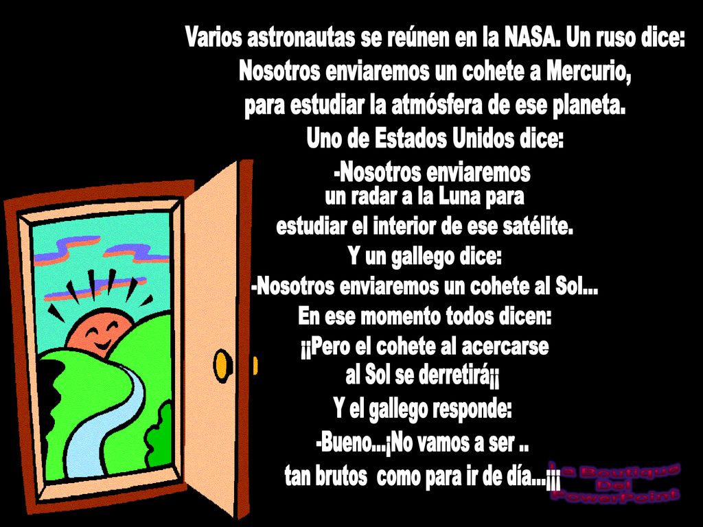 Varios astronautas se reúnen en la NASA. Un ruso dice: