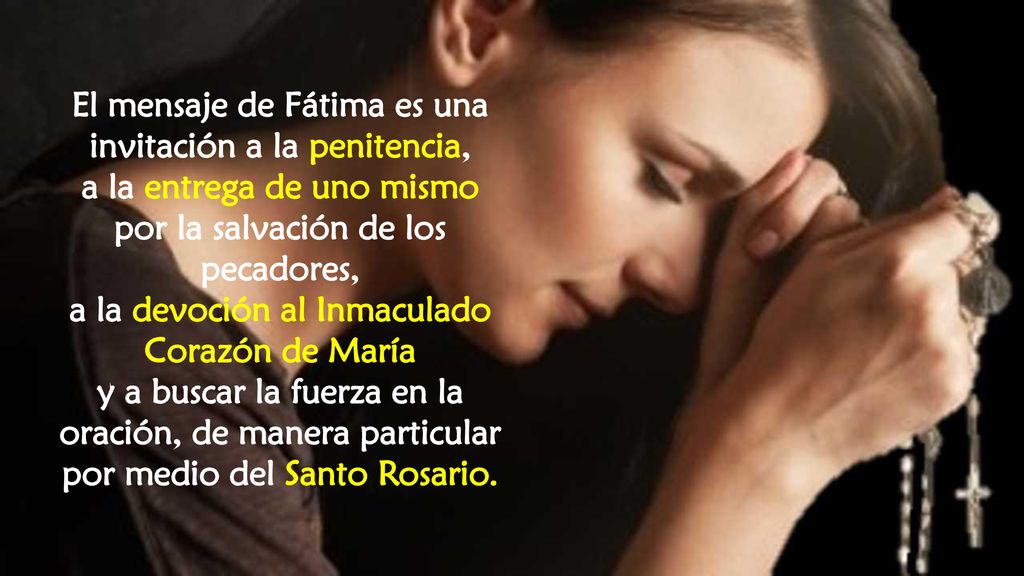 El mensaje de Fátima es una invitación a la penitencia,