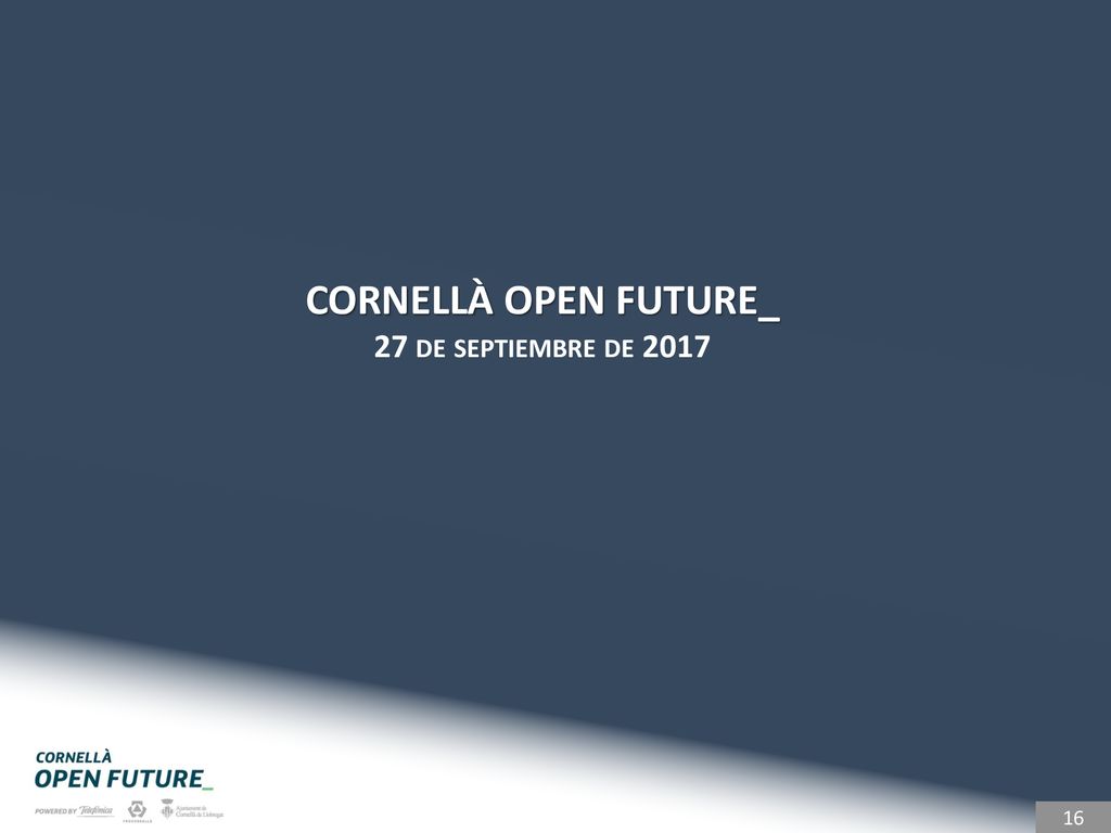 CORNELLÀ OPEN FUTURE_ 27 de septiembre de 2017