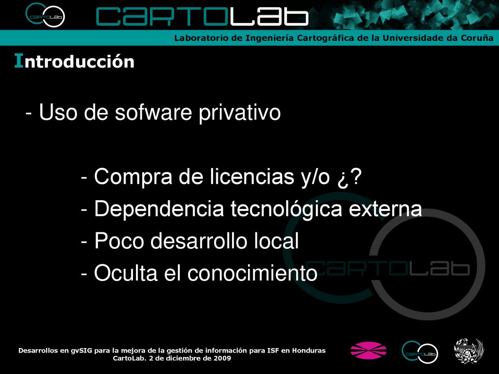 - Uso de sofware privativo - Compra de licencias y/o ¿