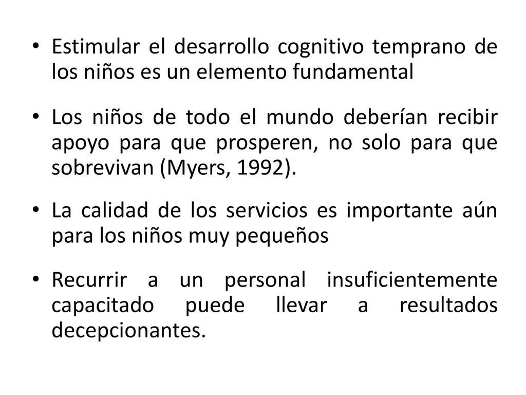 Estimular el desarrollo cognitivo temprano de los niños es un elemento fundamental