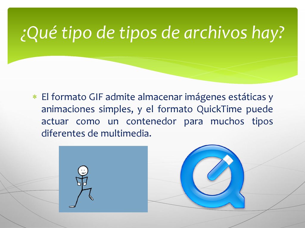 ¿Qué tipo de tipos de archivos hay