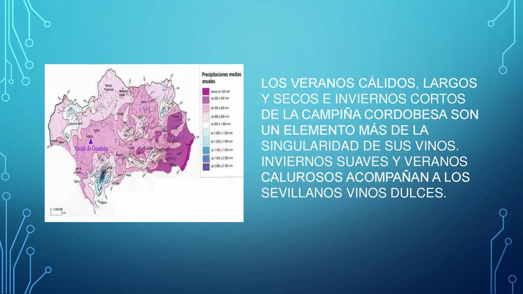 LOS VERANOS CÁLIDOS, LARGOS Y SECOS E INVIERNOS CORTOS DE LA CAMPIÑA CORDOBESA SON UN ELEMENTO MÁS DE LA SINGULARIDAD DE SUS VINOS.