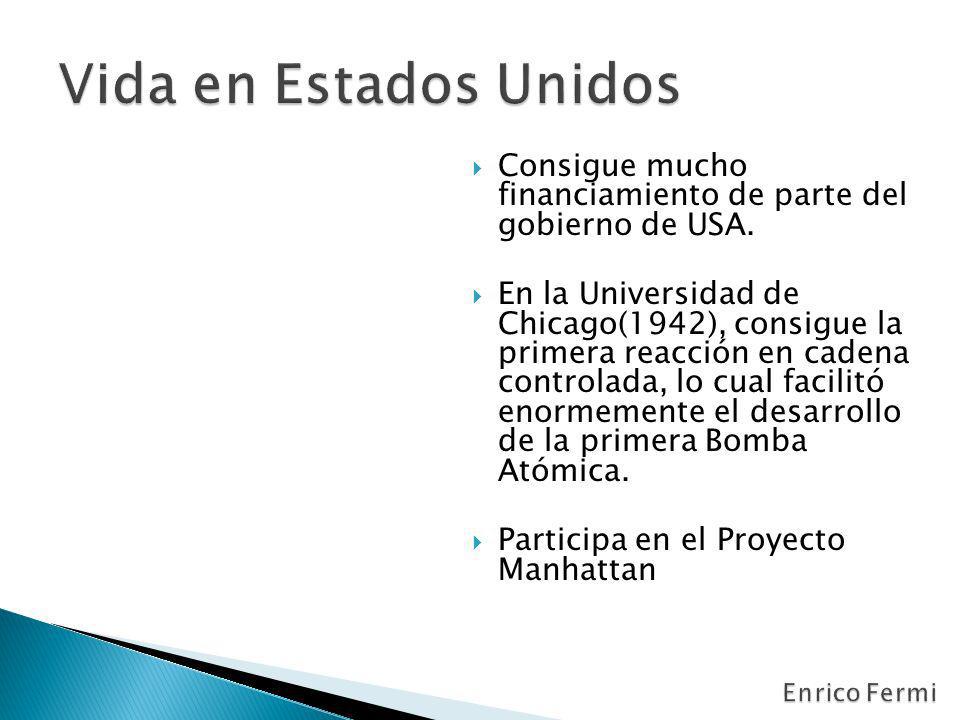 Vida en Estados Unidos Consigue mucho financiamiento de parte del gobierno de USA.