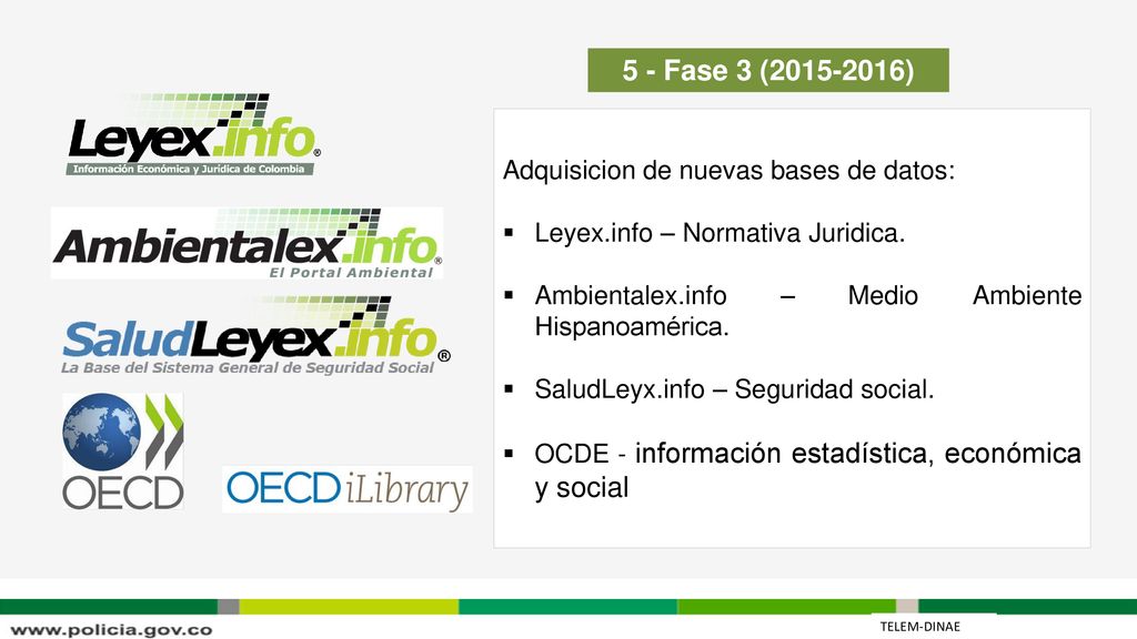 5 - Fase 3 ( ) Adquisicion de nuevas bases de datos: