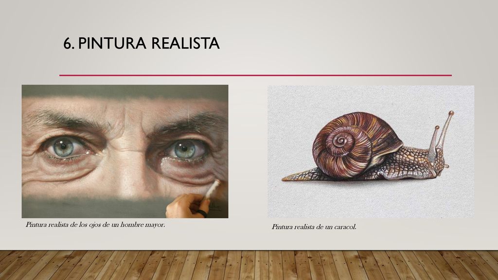 6. Pintura realista Pintura realista de los ojos de un hombre mayor.