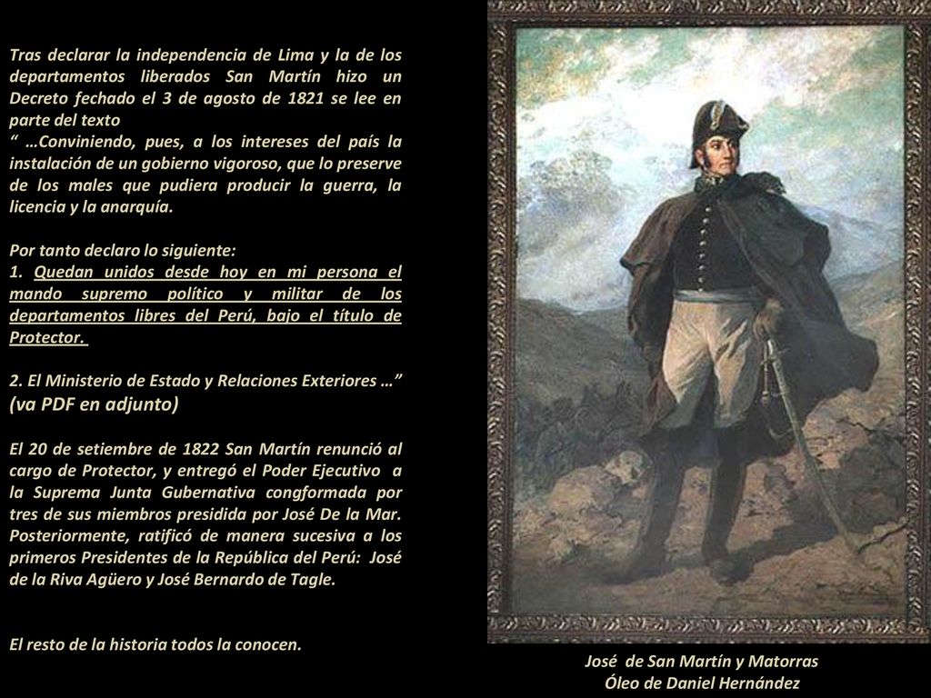 José de San Martín y Matorras Óleo de Daniel Hernández