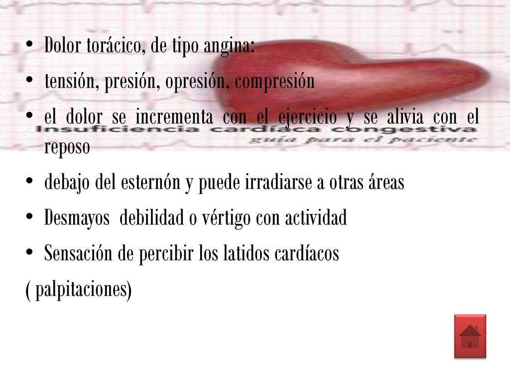 Dolor torácico, de tipo angina: