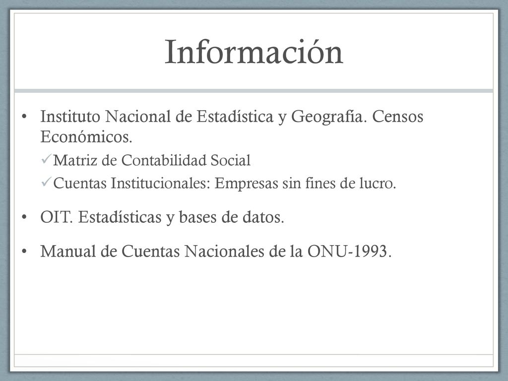 Información Instituto Nacional de Estadística y Geografía. Censos Económicos. Matriz de Contabilidad Social.