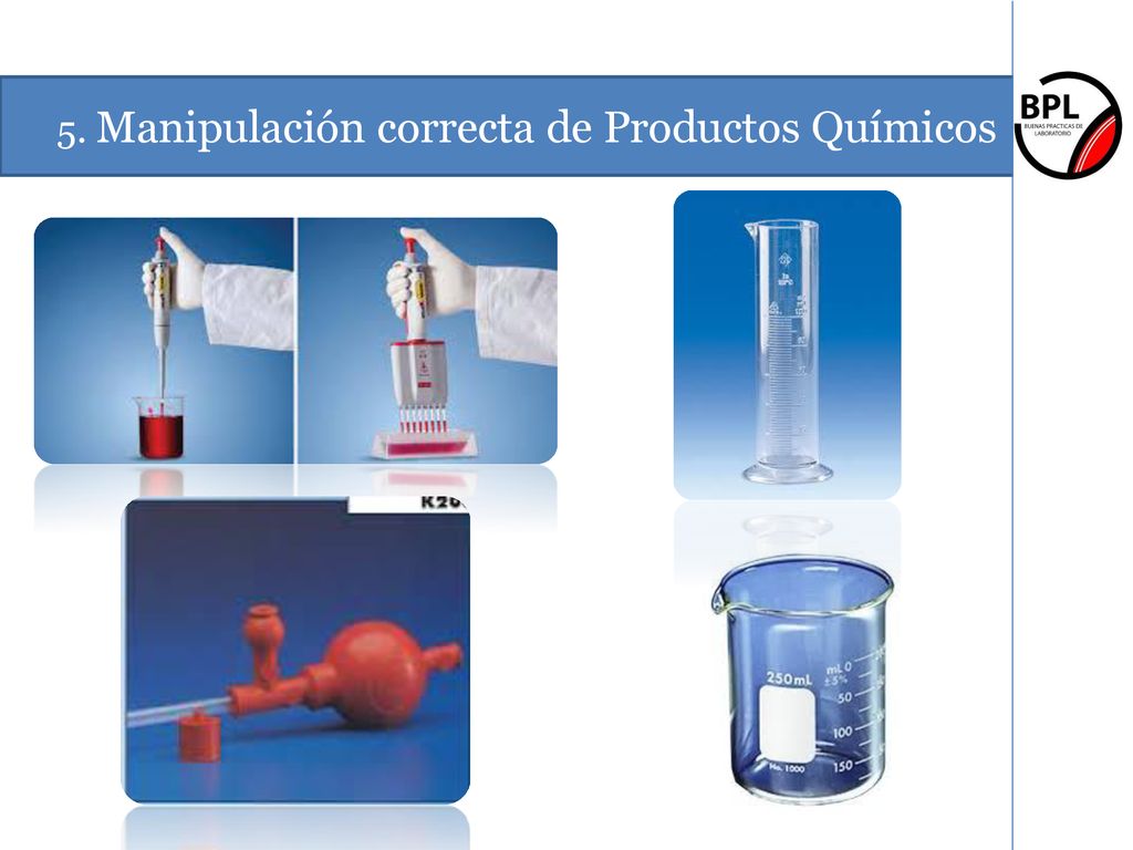 5. Manipulación correcta de Productos Químicos