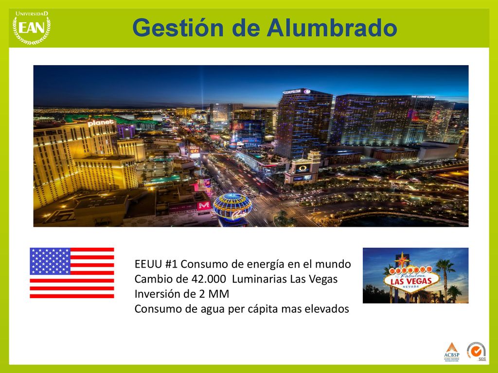 Gestión de Alumbrado EEUU #1 Consumo de energía en el mundo