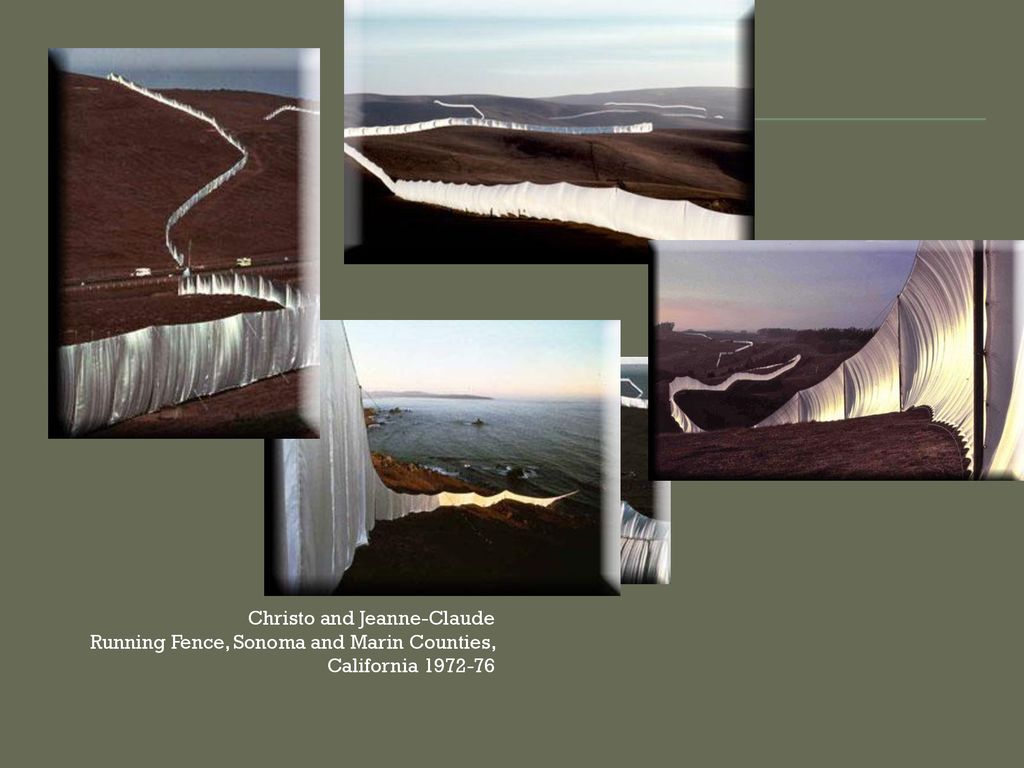 Christo and Jeanne-Claude Running Fence, Sonoma and Marin Counties, California