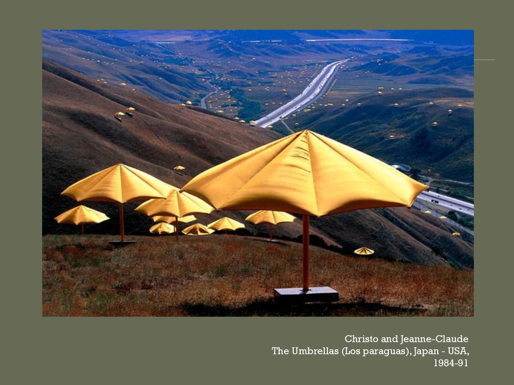 Christo and Jeanne-Claude The Umbrellas (Los paraguas), Japan - USA,