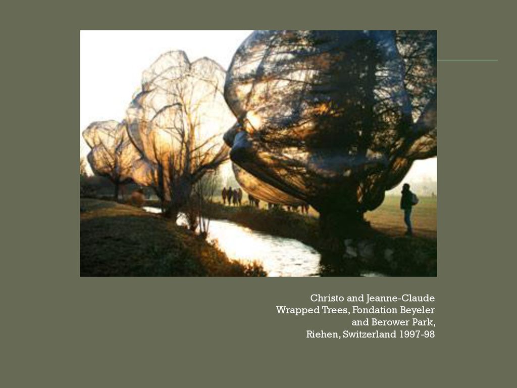 Christo and Jeanne-Claude Wrapped Trees, Fondation Beyeler and Berower Park, Riehen, Switzerland