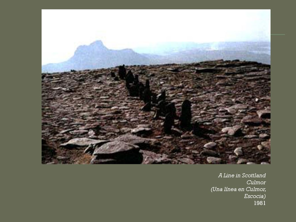 A Line in Scottland Culmor (Una línea en Culmor, Escocia) 1981