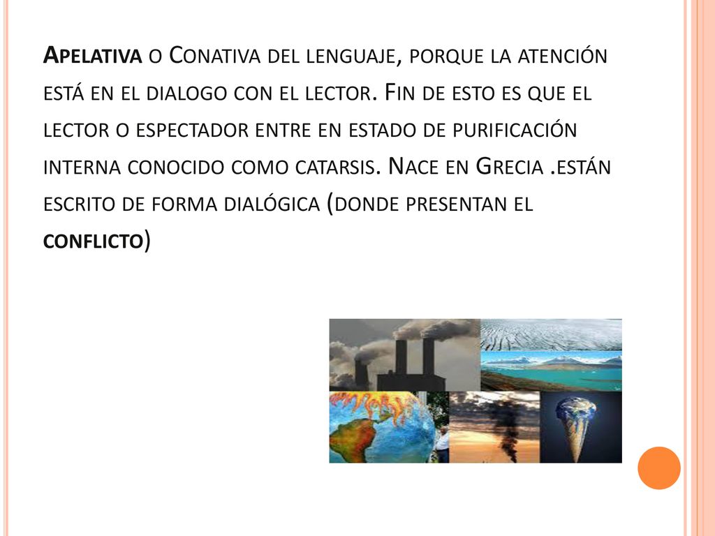 Apelativa o Conativa del lenguaje, porque la atención está en el dialogo con el lector.
