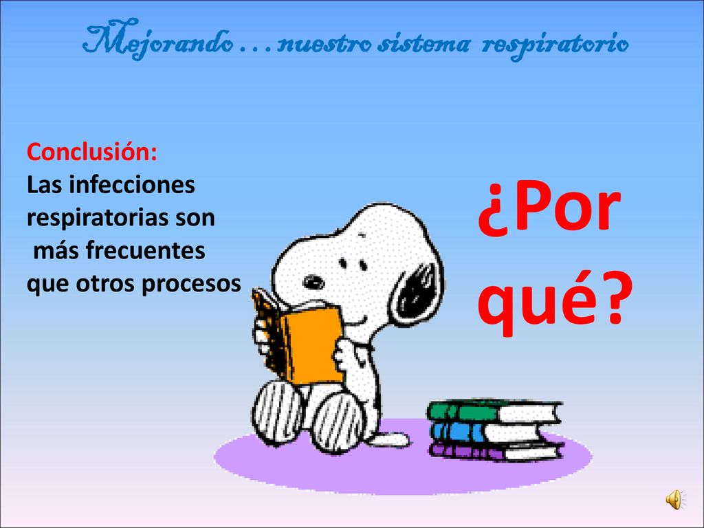 ¿Por qué Mejorando …nuestro sistema respiratorio Conclusión: