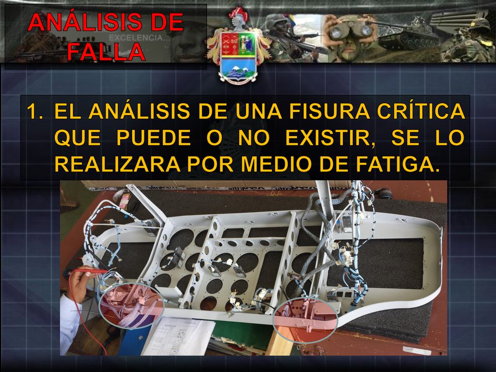 ANÁLISIS DE FALLA EL ANÁLISIS DE UNA FISURA CRÍTICA QUE PUEDE O NO EXISTIR, SE LO REALIZARA POR MEDIO DE FATIGA.