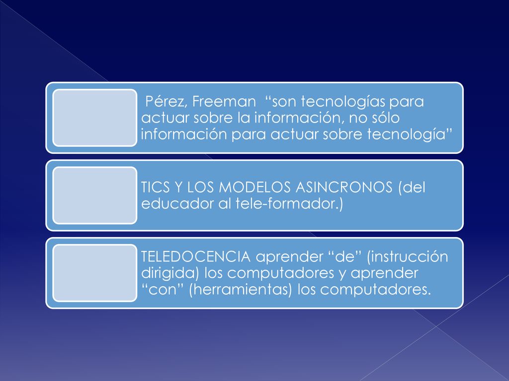 Pérez, Freeman son tecnologías para actuar sobre la información, no sólo información para actuar sobre tecnología