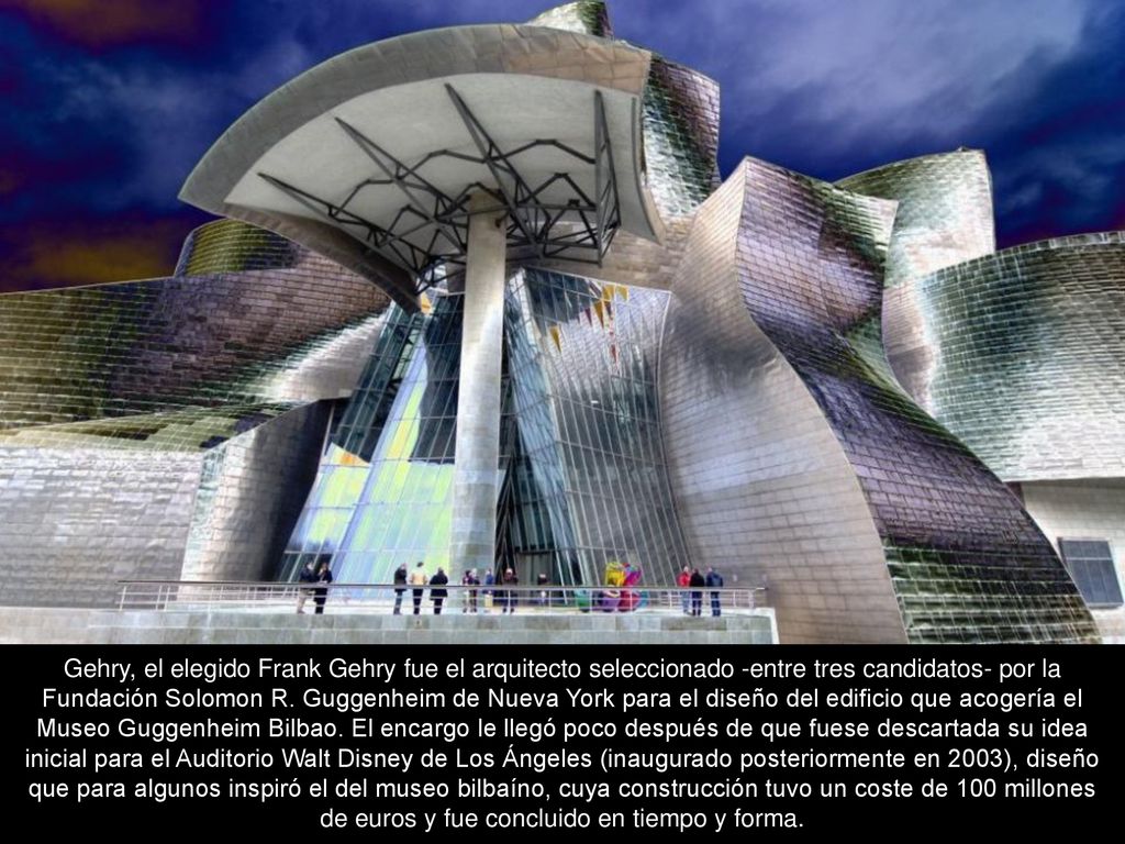 Gehry, el elegido Frank Gehry fue el arquitecto seleccionado -entre tres candidatos- por la Fundación Solomon R.