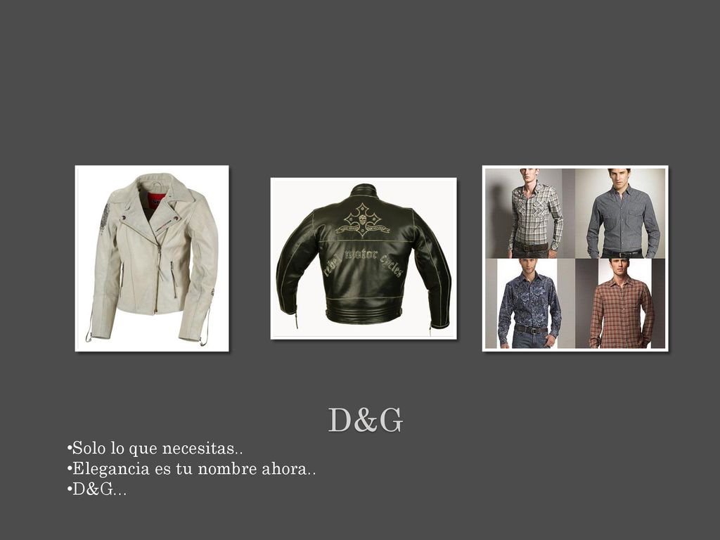 D&g Solo lo que necesitas.. Elegancia es tu nombre ahora.. D&G…