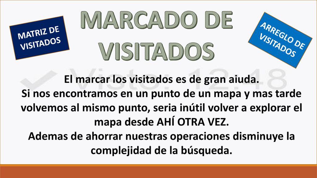 El marcar los visitados es de gran aiuda.