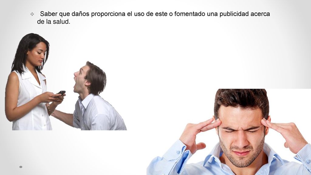 Saber que daños proporciona el uso de este o fomentado una publicidad acerca de la salud.