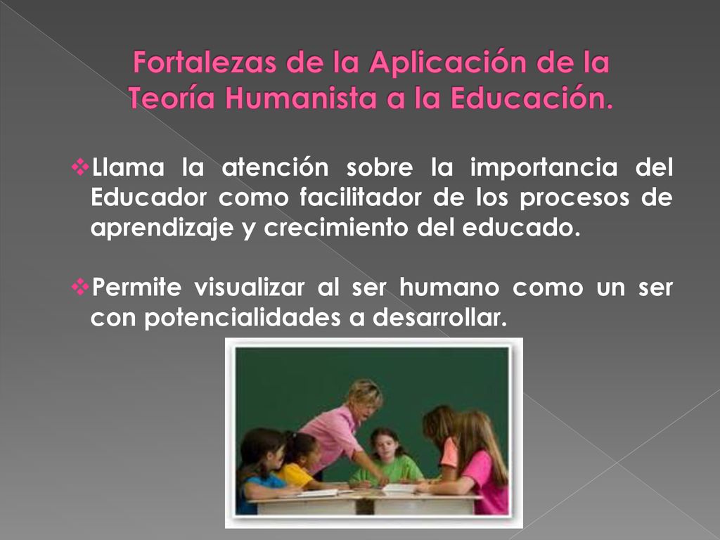 Fortalezas de la Aplicación de la Teoría Humanista a la Educación.