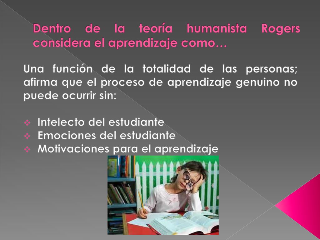 Dentro de la teoría humanista Rogers considera el aprendizaje como…