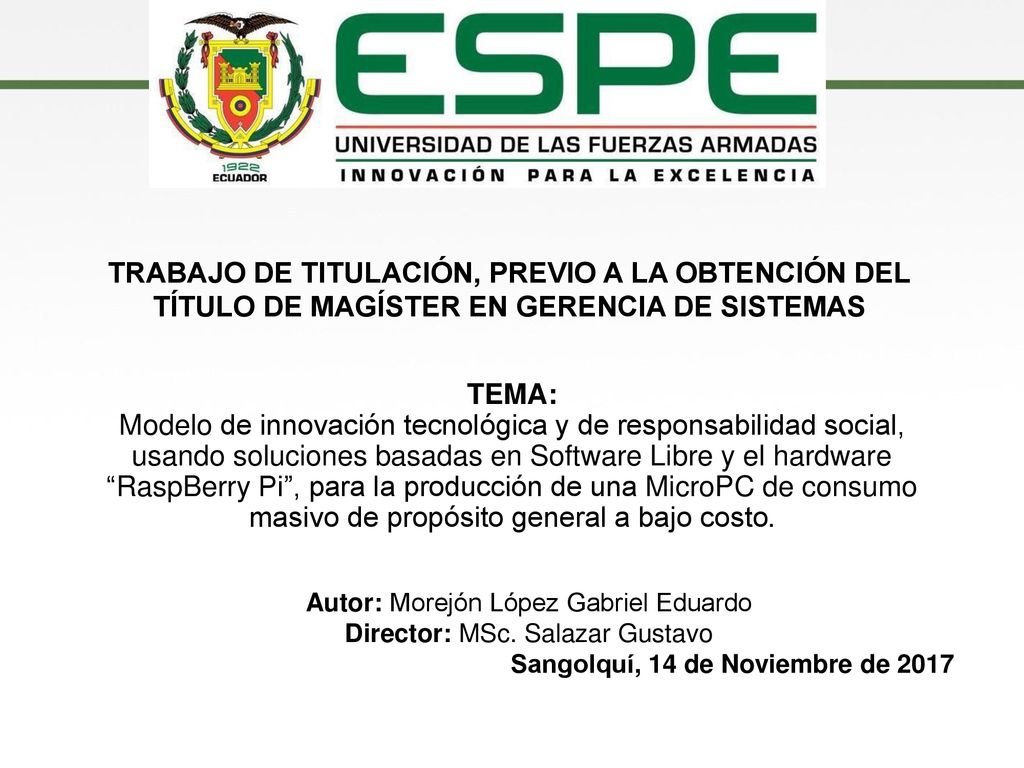 TRABAJO DE TITULACIÓN, PREVIO A LA OBTENCIÓN DEL TÍTULO DE MAGÍSTER EN GERENCIA DE SISTEMAS