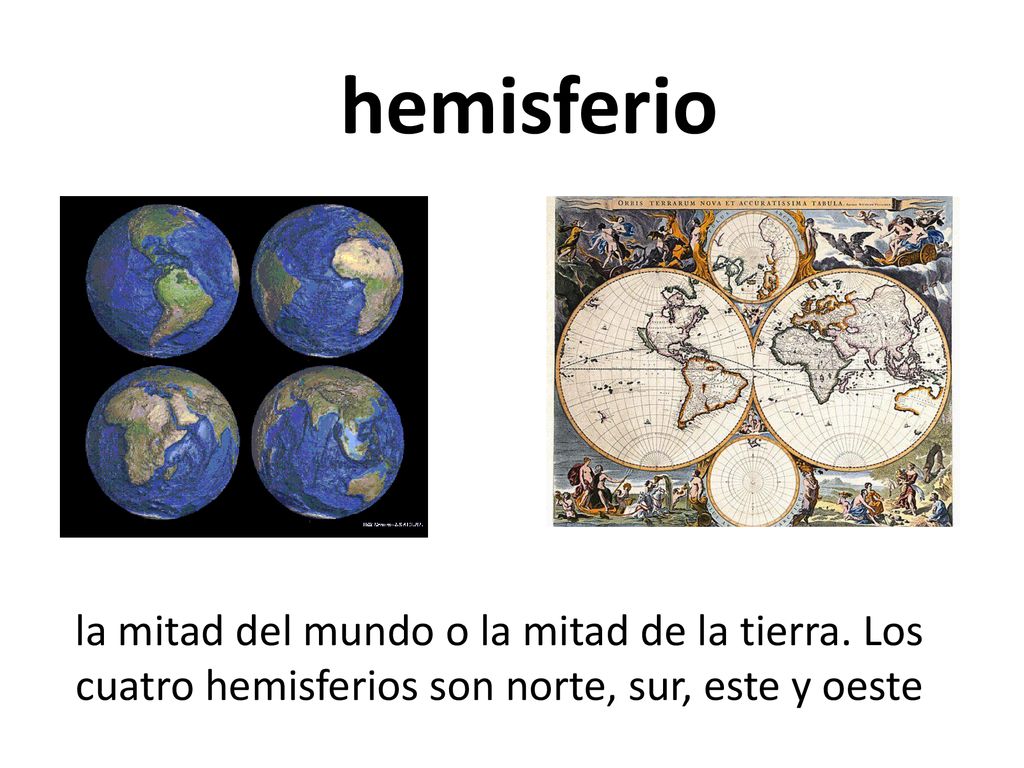 hemisferio la mitad del mundo o la mitad de la tierra.