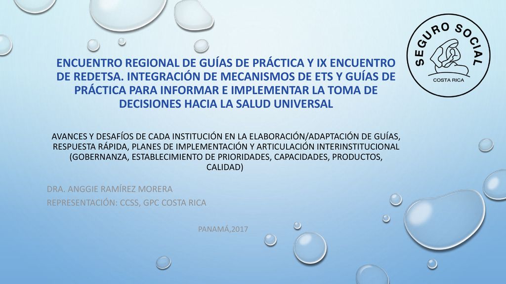 Encuentro Regional de Guías de Práctica y IX Encuentro de RedETSA