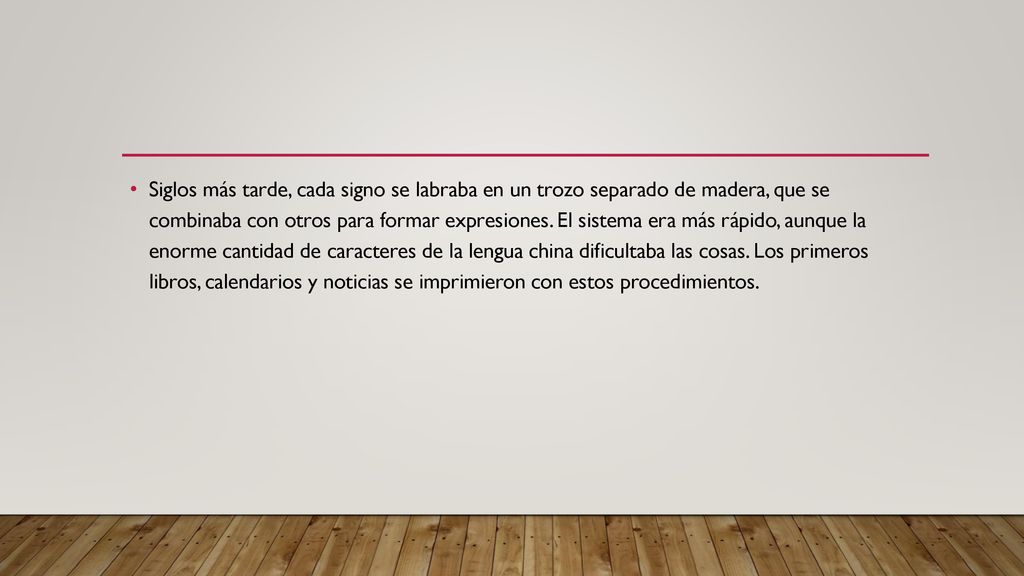 Siglos más tarde, cada signo se labraba en un trozo separado de madera, que se combinaba con otros para formar expresiones.