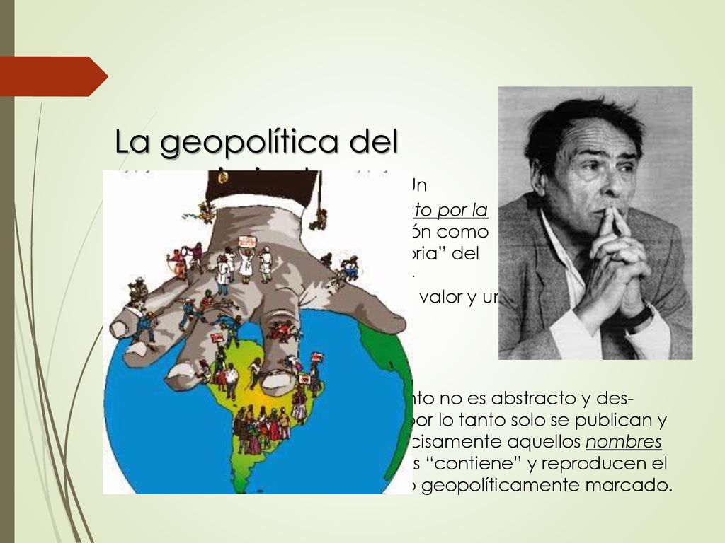 La geopolítica del conocimiento como: Un conocimiento fabricado e impuesto por la modernidad , en su autodefinición como modernidad. Es decir que la historia del conocimiento está marcada geo-históricamente y además tiene un valor y un lugar de origen