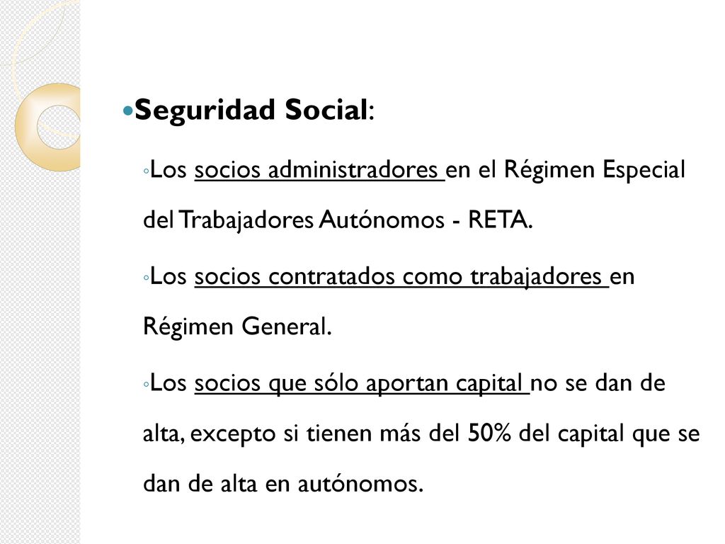 Seguridad Social: Los socios administradores en el Régimen Especial del Trabajadores Autónomos - RETA.