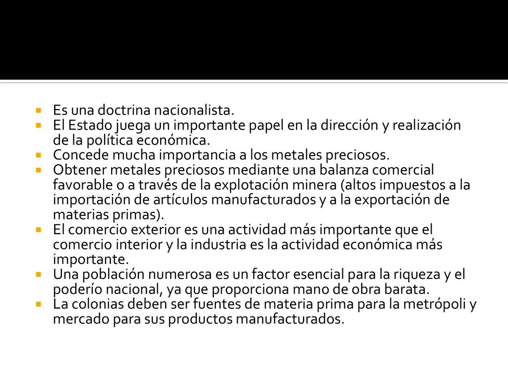 Es una doctrina nacionalista.
